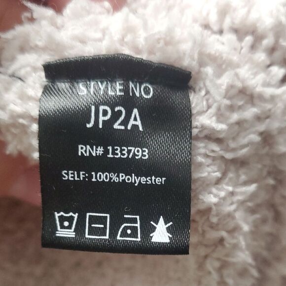 POL | MEDIUM WOMENS | FUZZY COZY OVERSIZED KNIT SWEATER in PALE PINK JP2A 133793 - Picture 3 of 13